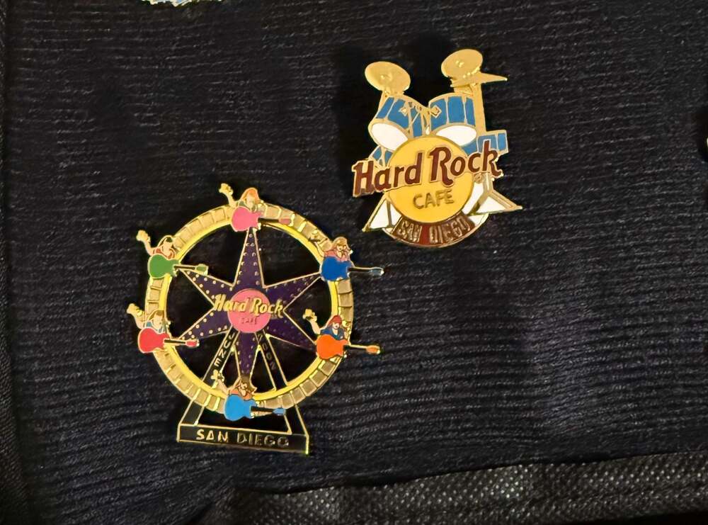 Hard Rock Cafe San Diego Collector Pins - Set of 2